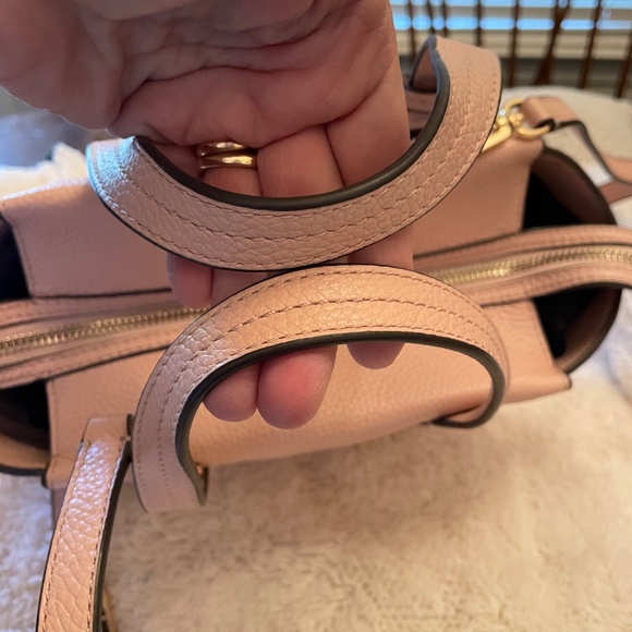 Tory Burch Thea Mini Slouchy Satchel (Dusty Rose) - Picture 4 of 13